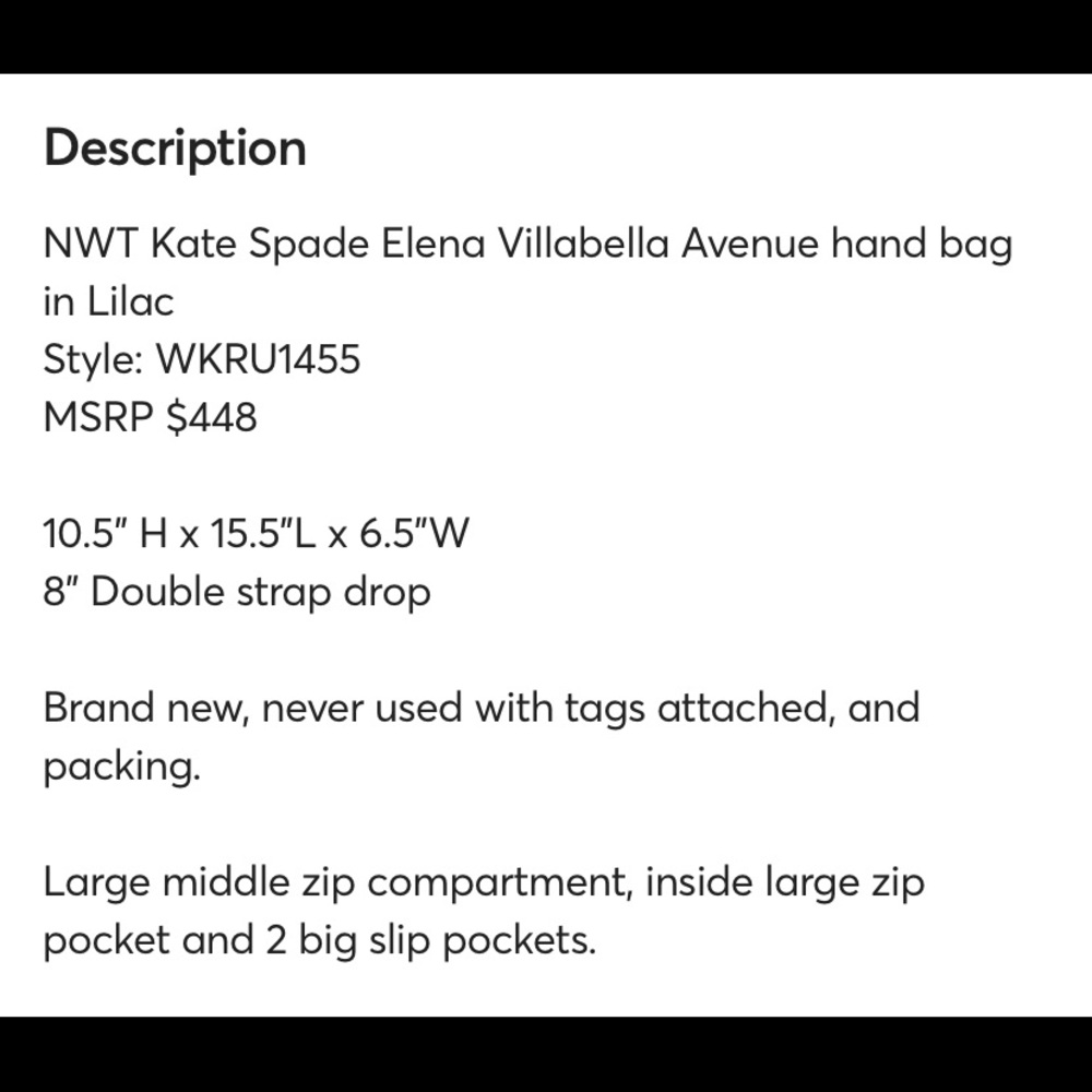 Brand new Kate spade  villabella avenue ▪️ - Picture 3 of 10